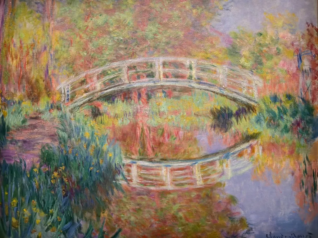 Japanese Footbridge, Giverny, Claude Monet, 1895