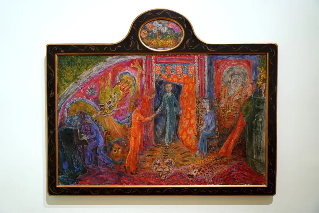 Reception, Nils Dardel, 1914