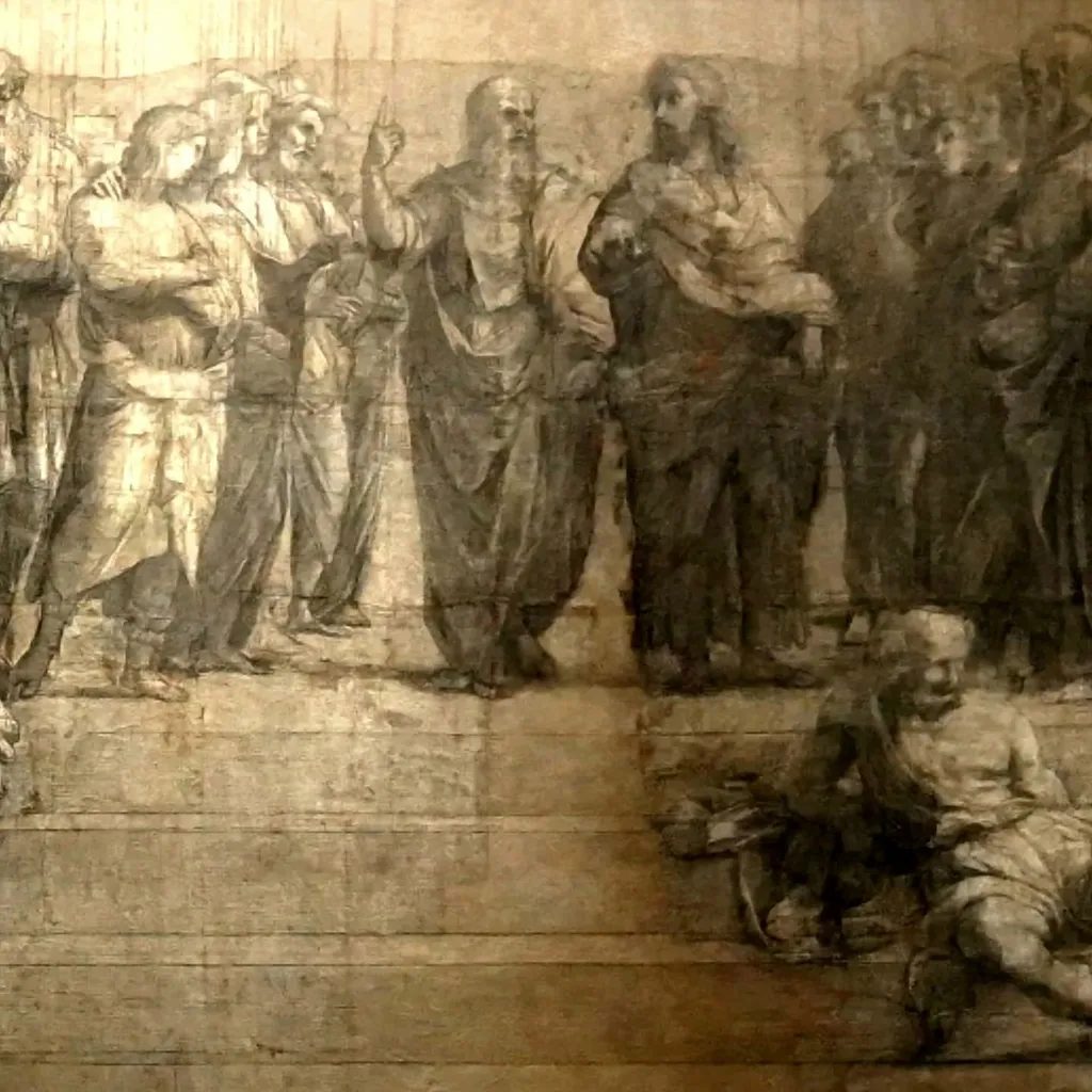2 of 3: sketch for "The School of Athens"
