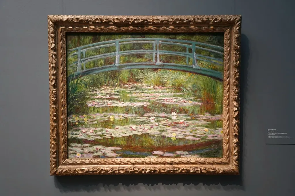 The Japanese Footbridge and the Water Lily Pool, Giverny, Claude Monet, 1899