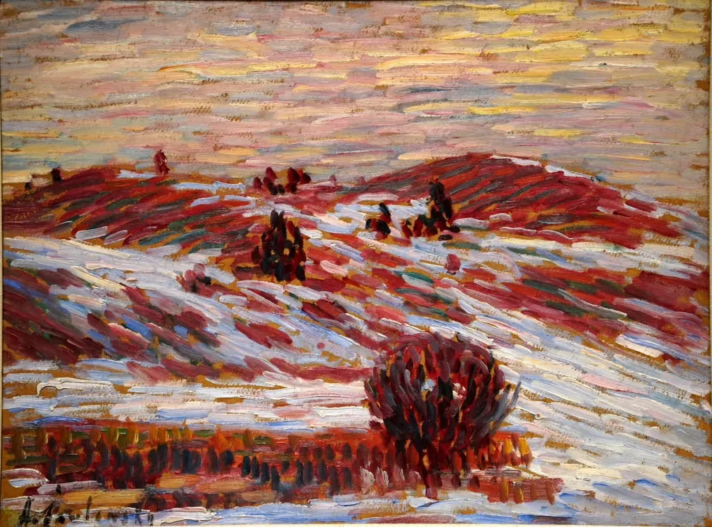 Füssen VI, Snow Over the Earth, Alexej von Jawlensky, 1910
