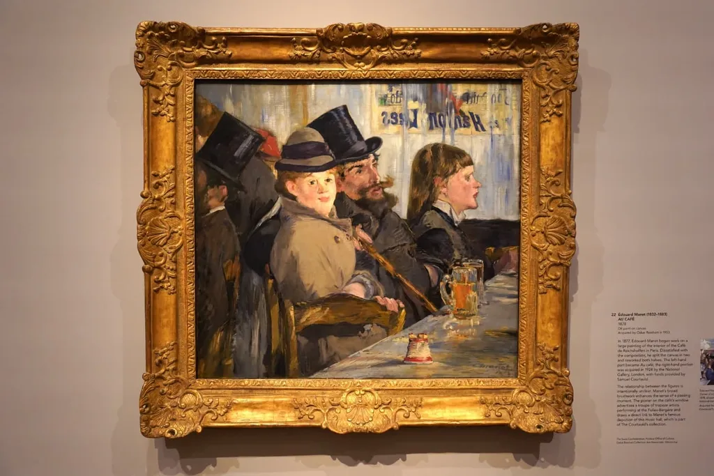 Au Café (left side), Édouard Manet, 1878