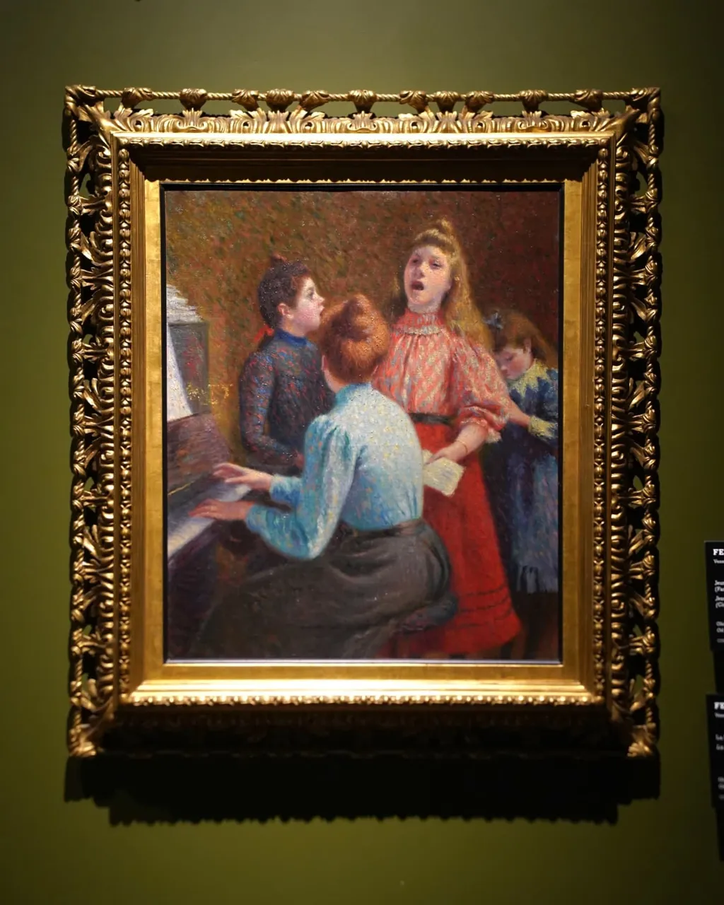 The Singing Lesson, Federico Zandomeneghi, 1890