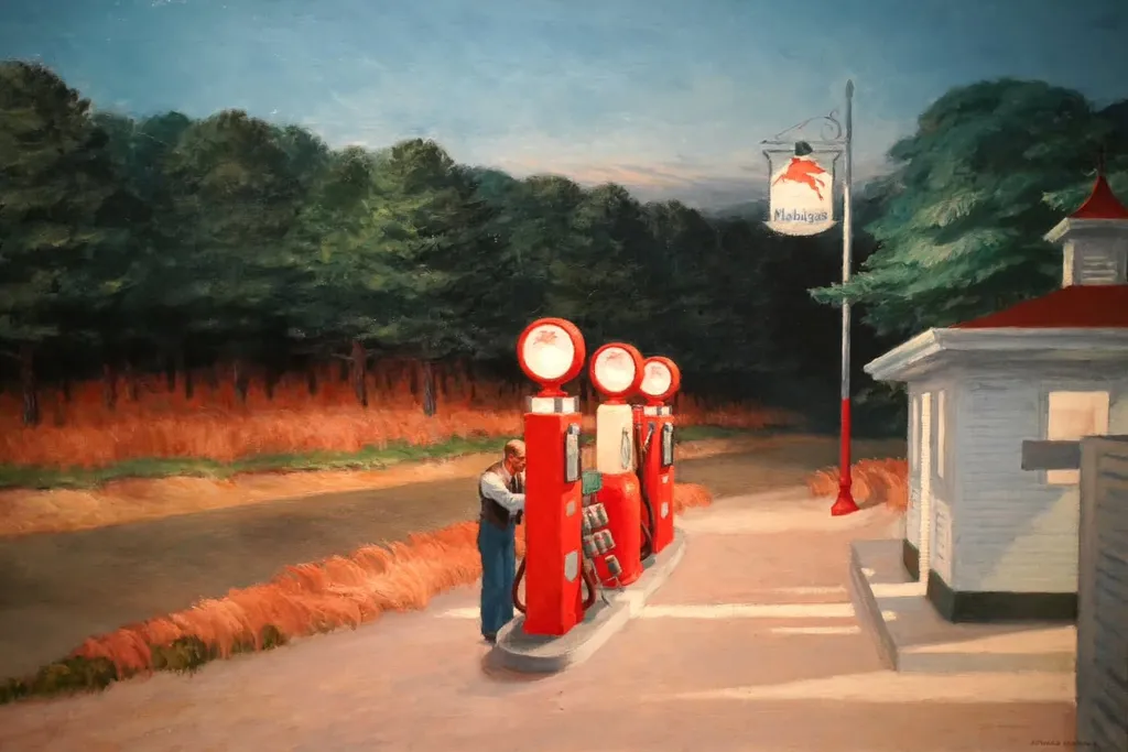Gas, Edward Hopper, 1940