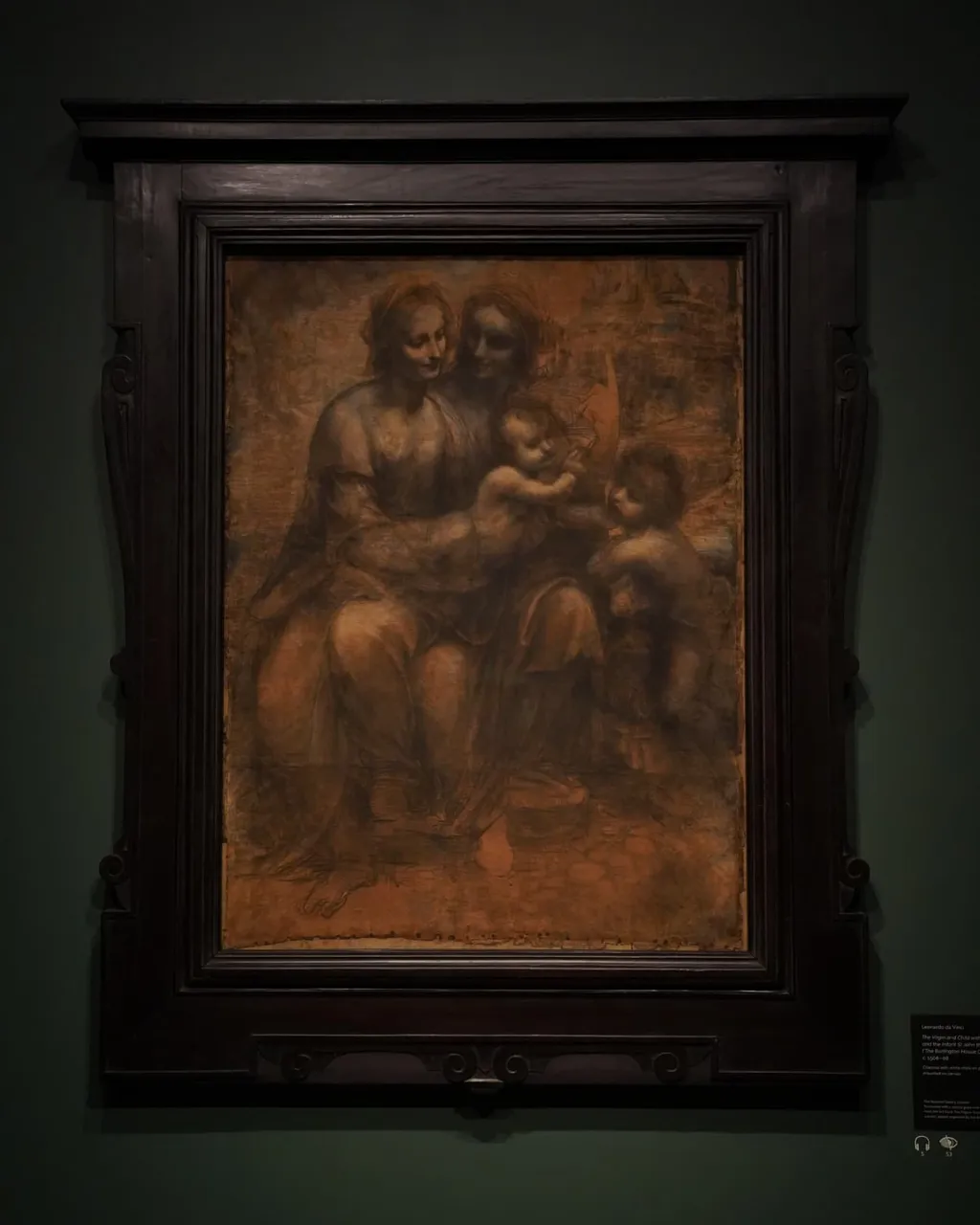 The Virgin and Child with St Anne and St John the Baptist, Leonardo da Vinci, 1508
