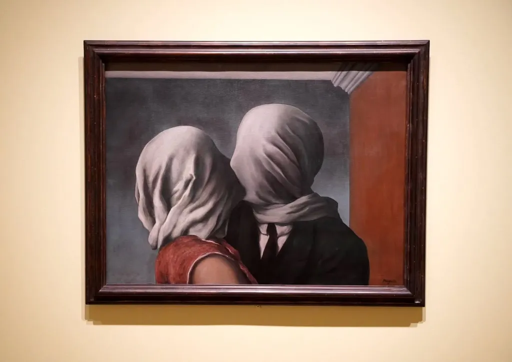 The Lovers, René Magritte, 1928
