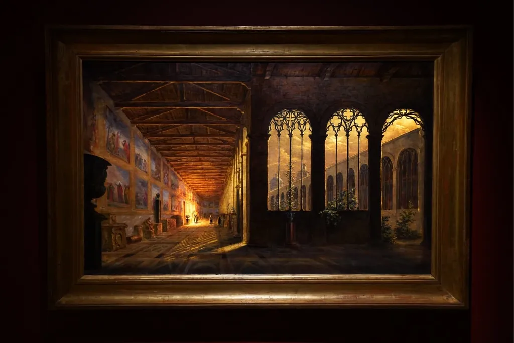 The Campo Santo of Pisa, Louis Daguerre & Charles-Marie Bouton, 1839