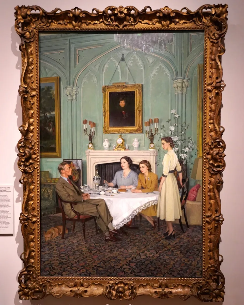 Conversation Piece at the Royal Lodge, Windsor, Herbert James Gunn, 1950