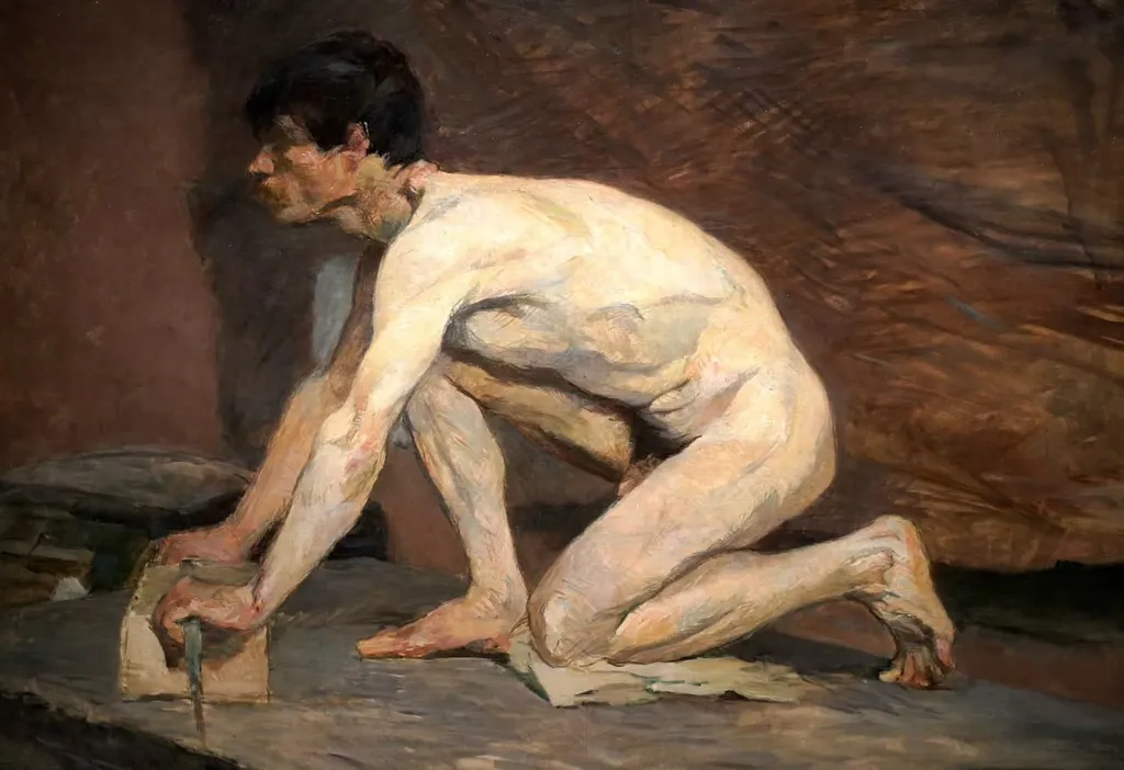 The Marble Polisher, Henri de Toulouse-Lautrec, 1887