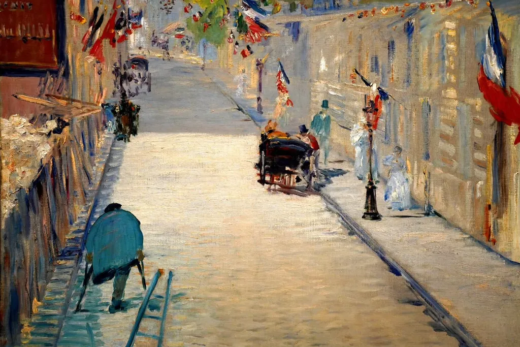 The Rue Mosnier Dressed with Flags, Édouard Manet, 1878
