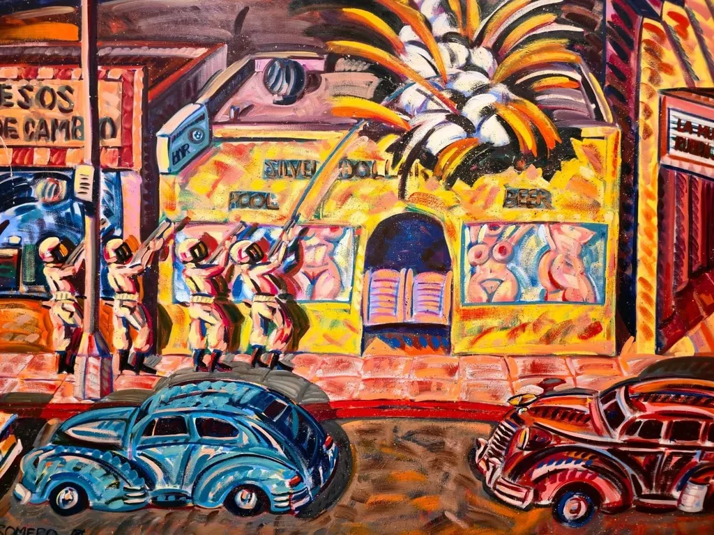 Death of Rubén Salazar, Frank Romero, 1986