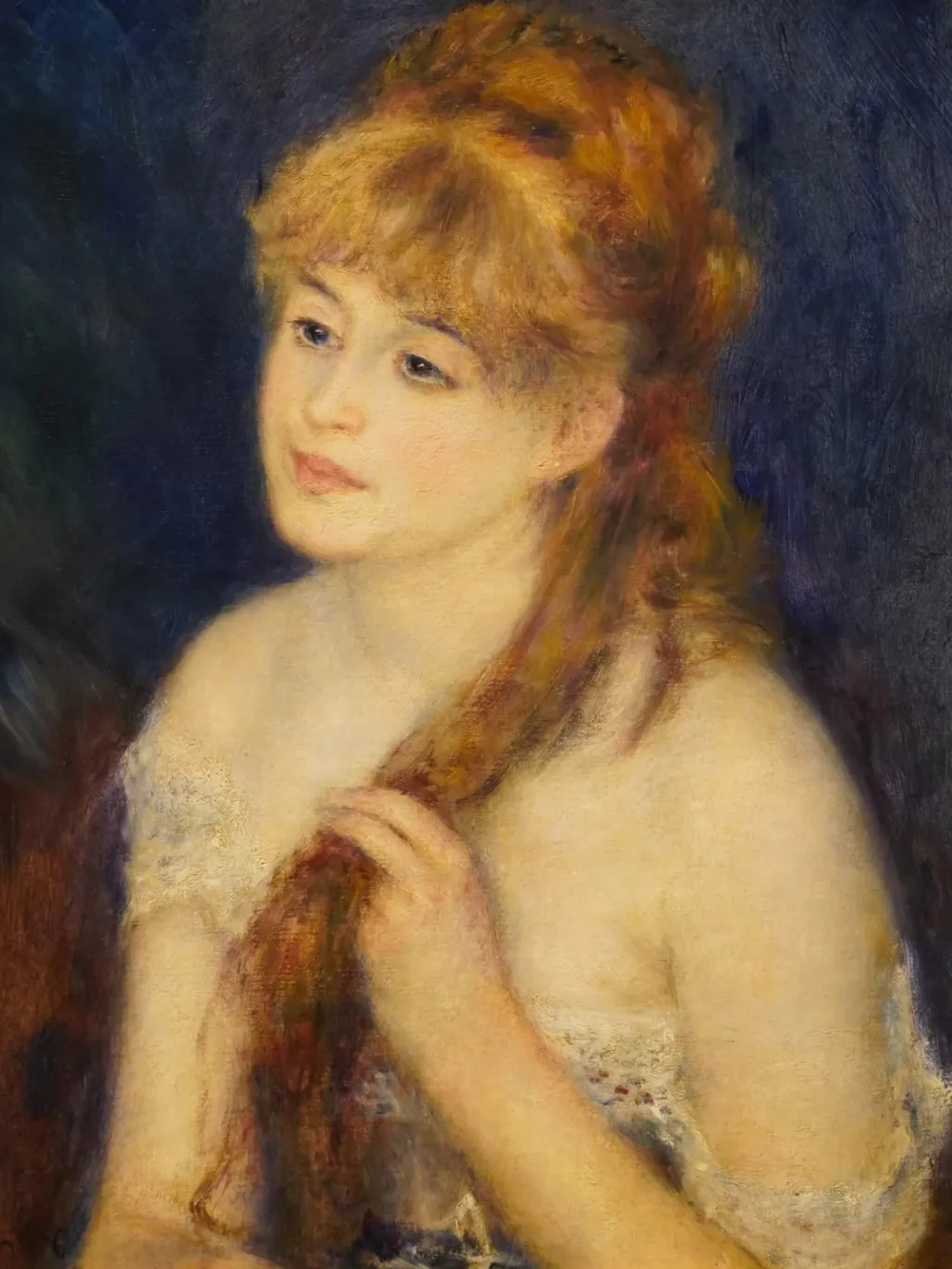 Young Woman Braiding Her Hair, Pierre-Auguste Renoir, 1876