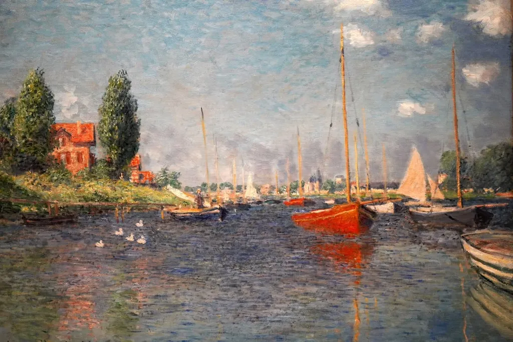 Red Boats, Argenteuil, Claude Monet, 1875