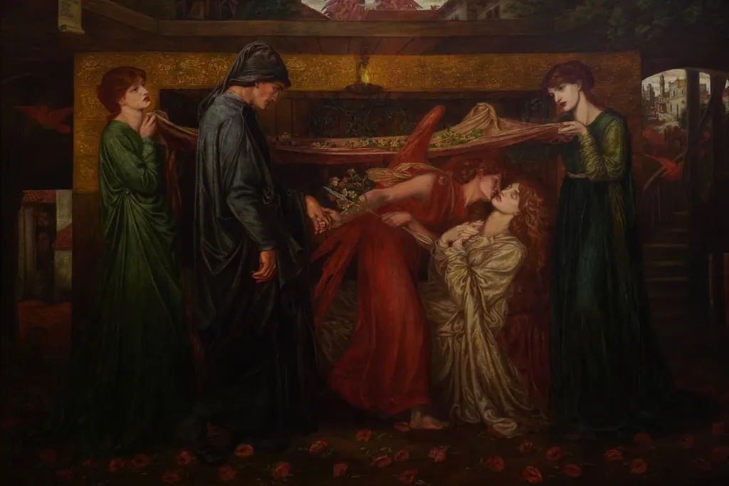 Il Sogno di Dante, Dante Gabriel Rossetti, 1881