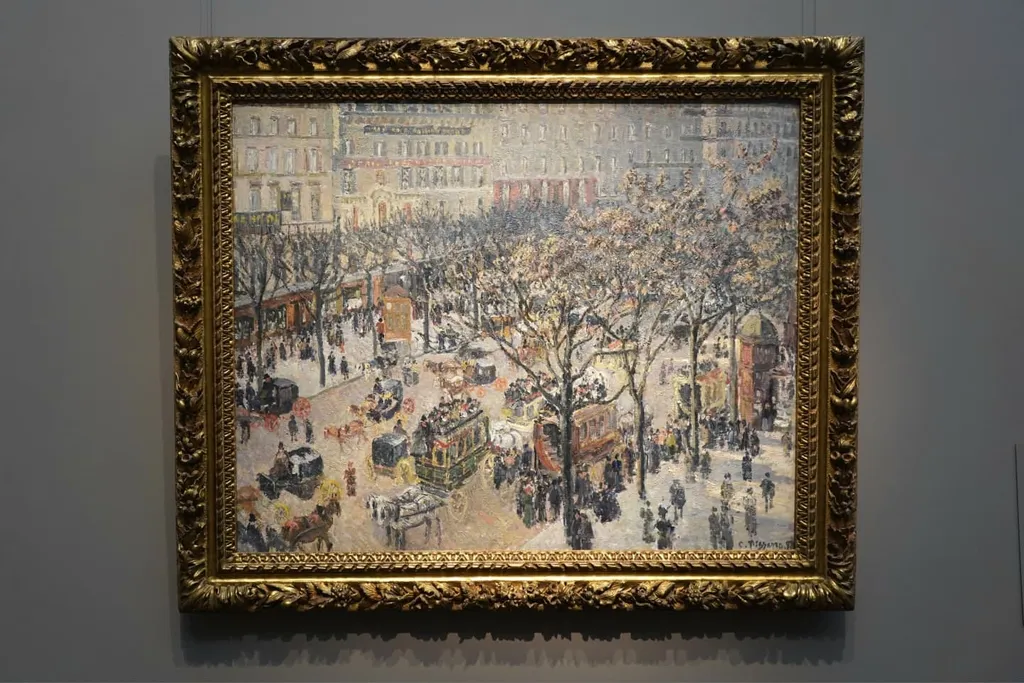 Boulevard des Italiens Morning, Sunlight, Camille Pissarro, 1897