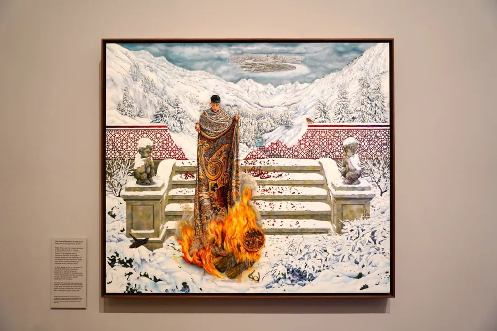 The Final Submission in Fire on Ice, Raqib Shaw, 2022